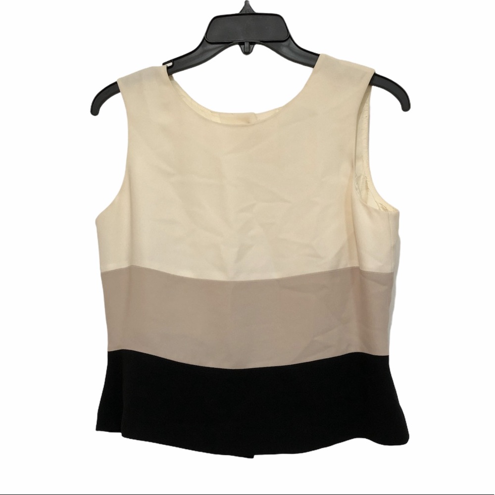 Career Work Professional Armless Vest Blouse